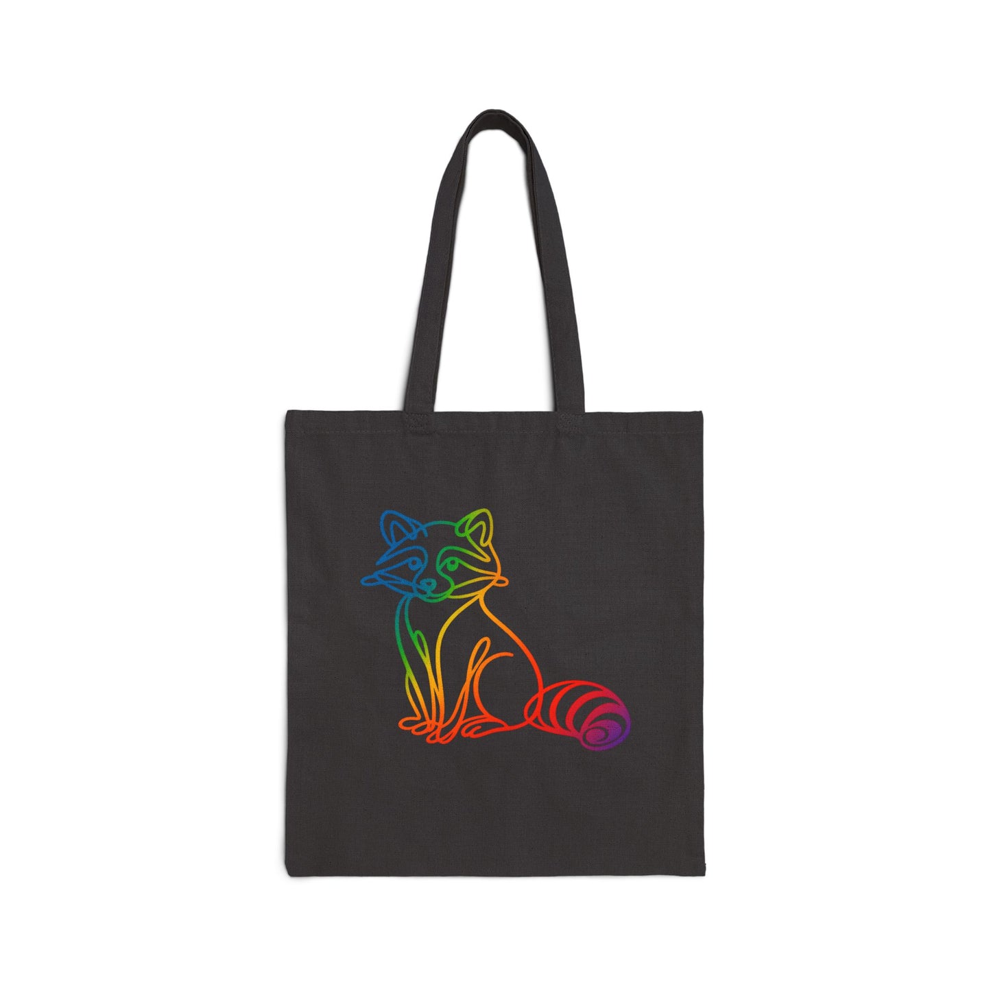 Rainbow Raccoon Tote Bag