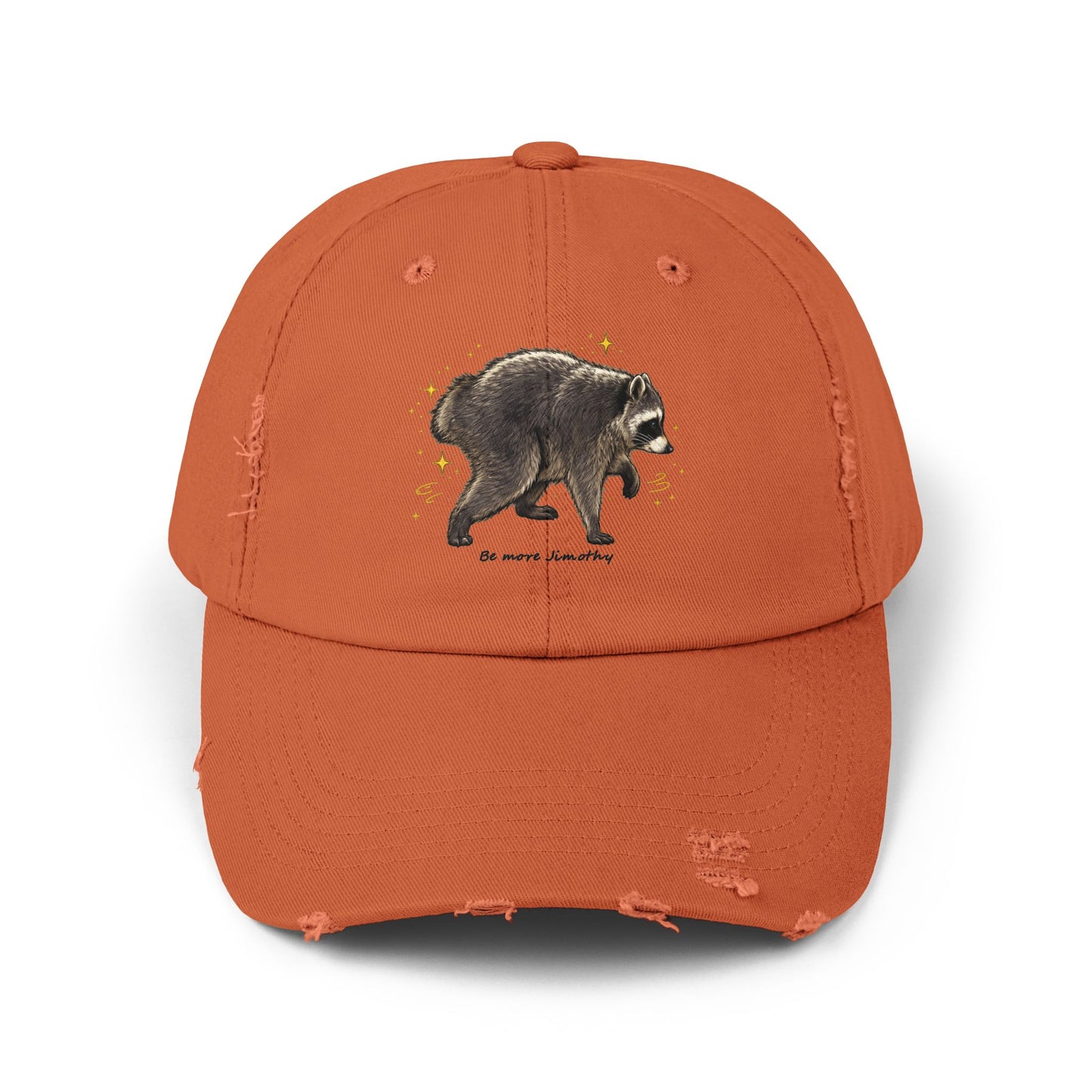 Jimothy The Raccoon Distressed Cap —  Inspirational, Viral Sensation