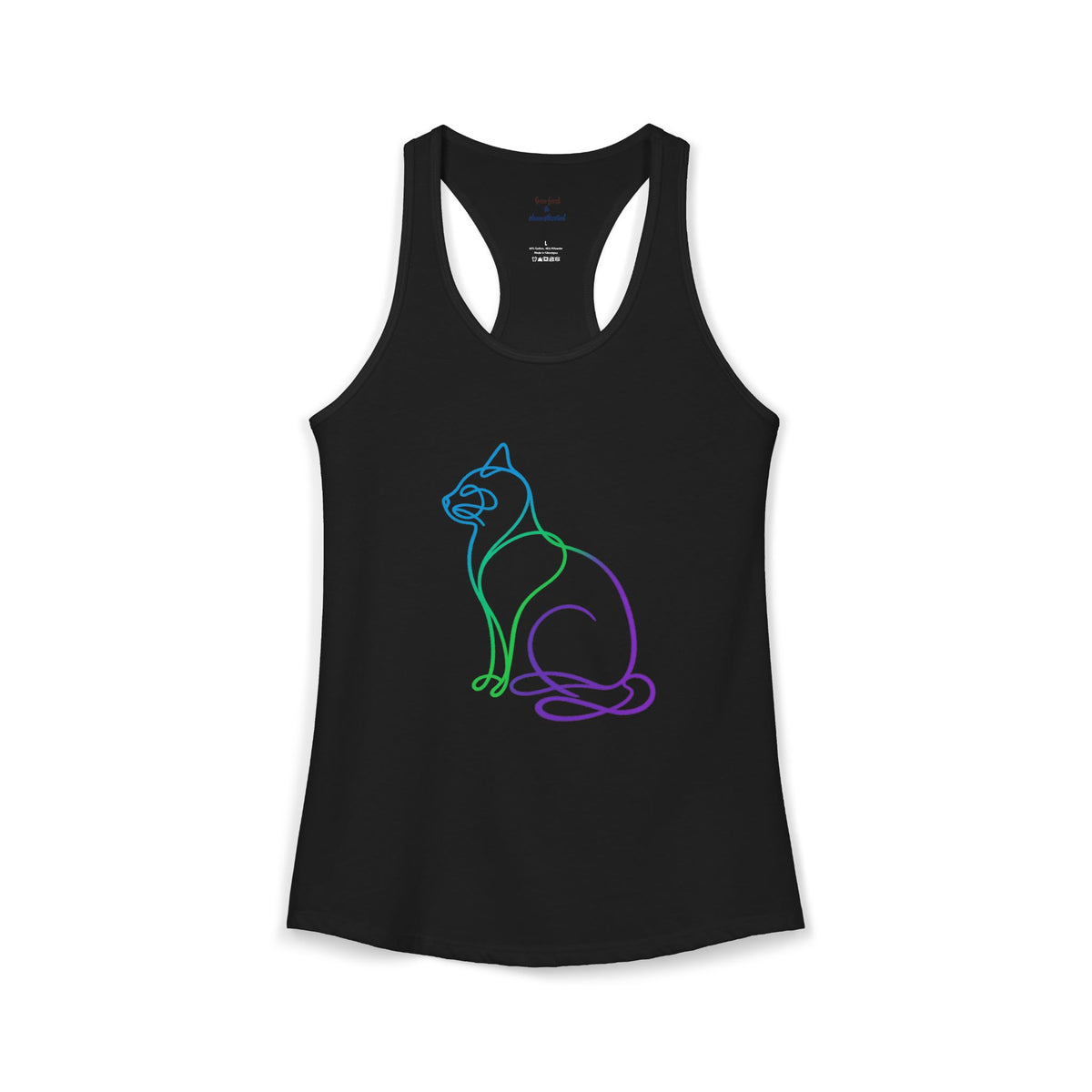 Northern Lights Cat Racerback Tank