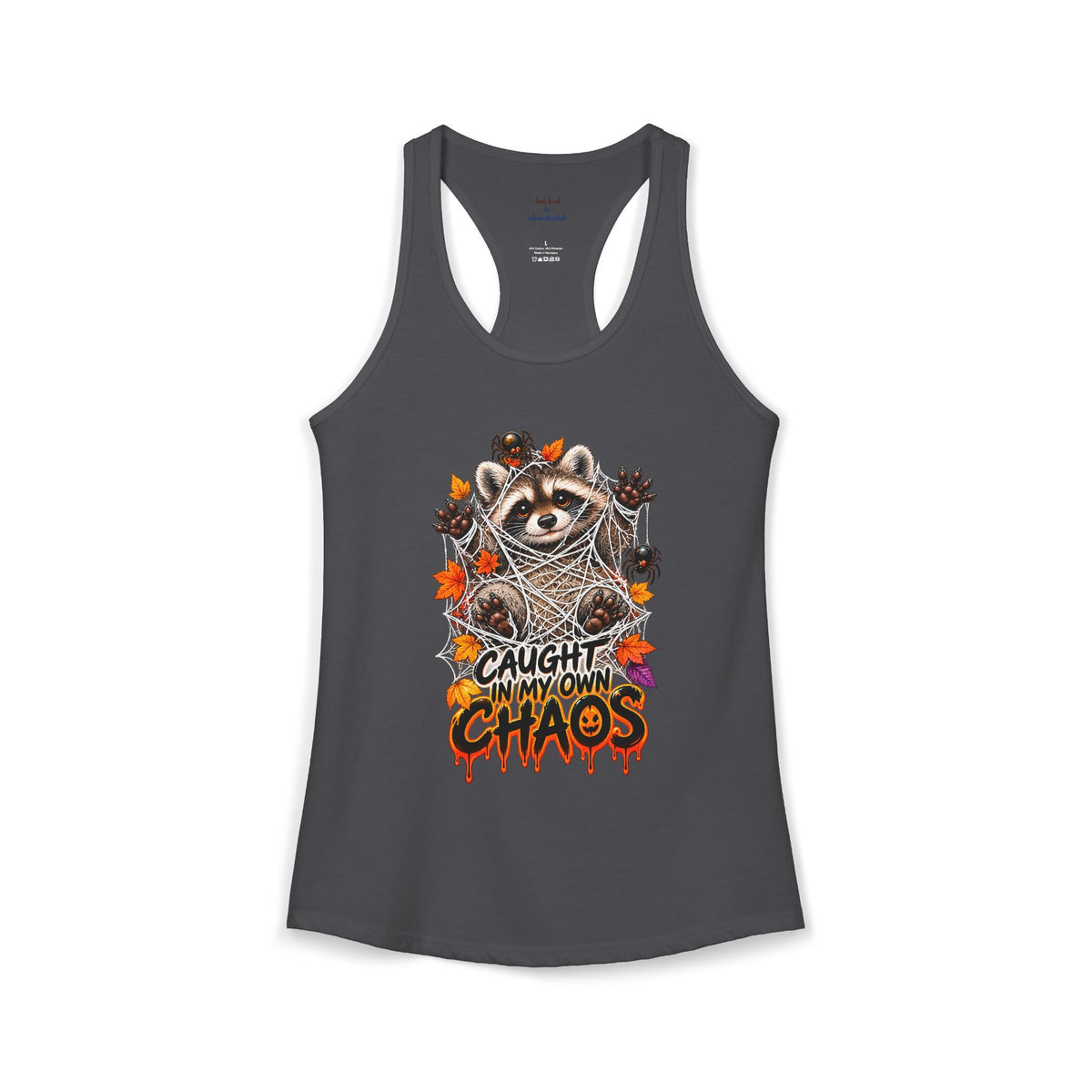 Caught Raccoon Racerback Tank