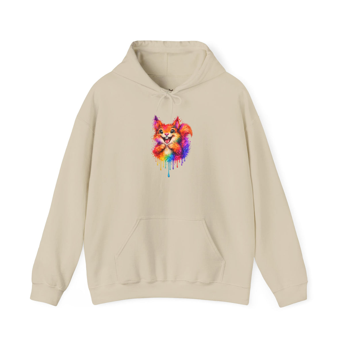 Watercolor Squirrel Hooded Sweatshirt