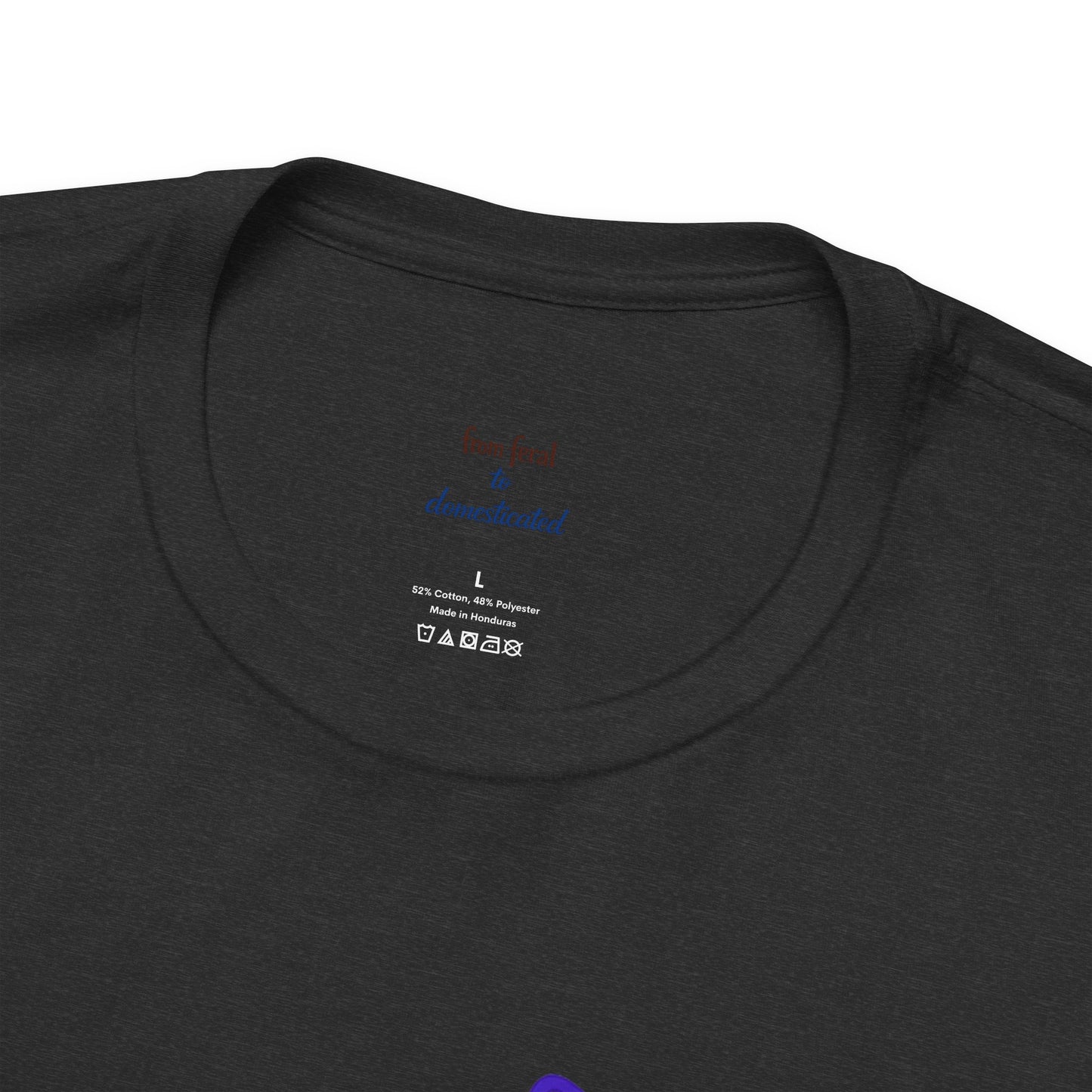 Colorful Line-Work Sitting Cat T-Shirt