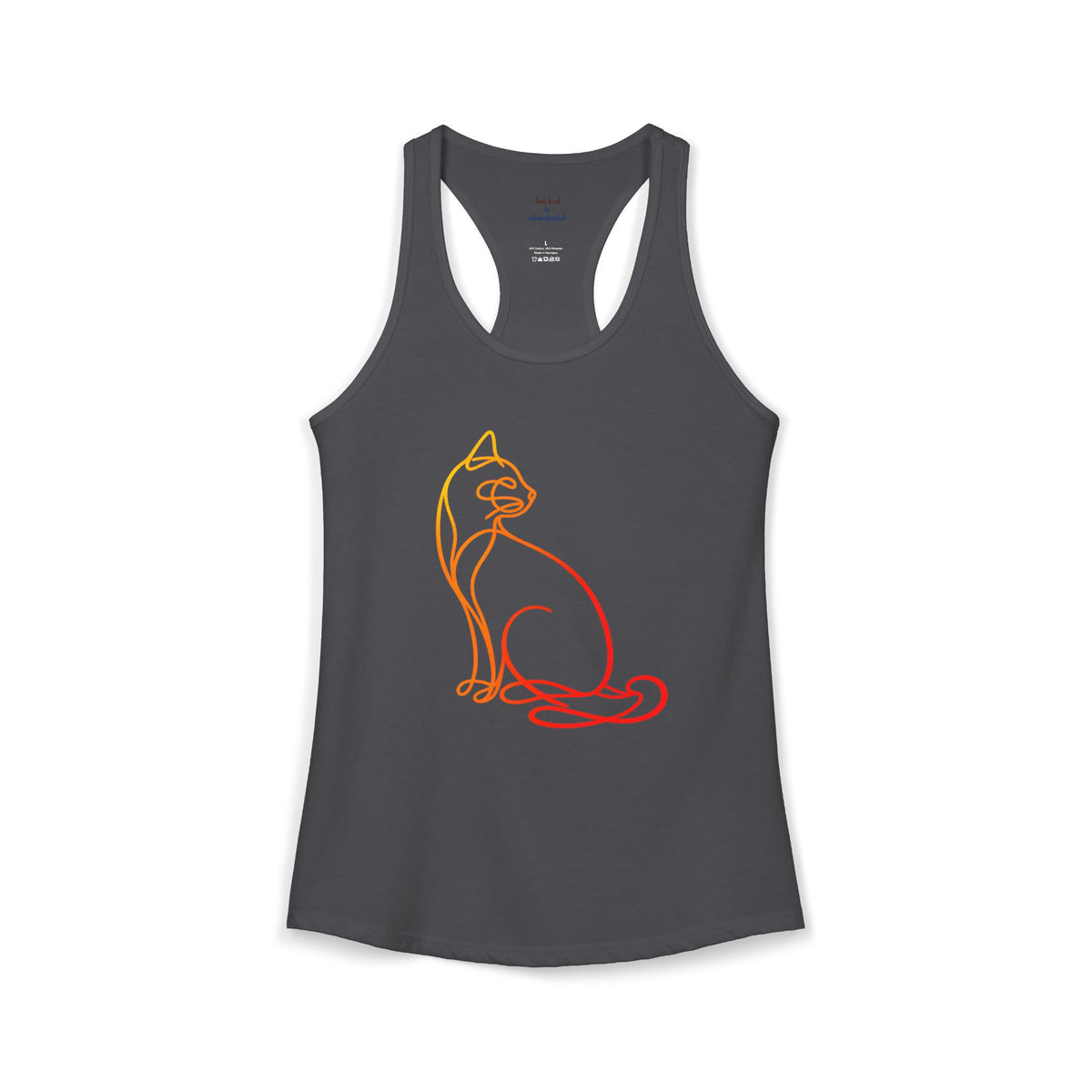 Sunrise Cat Racerback Tank