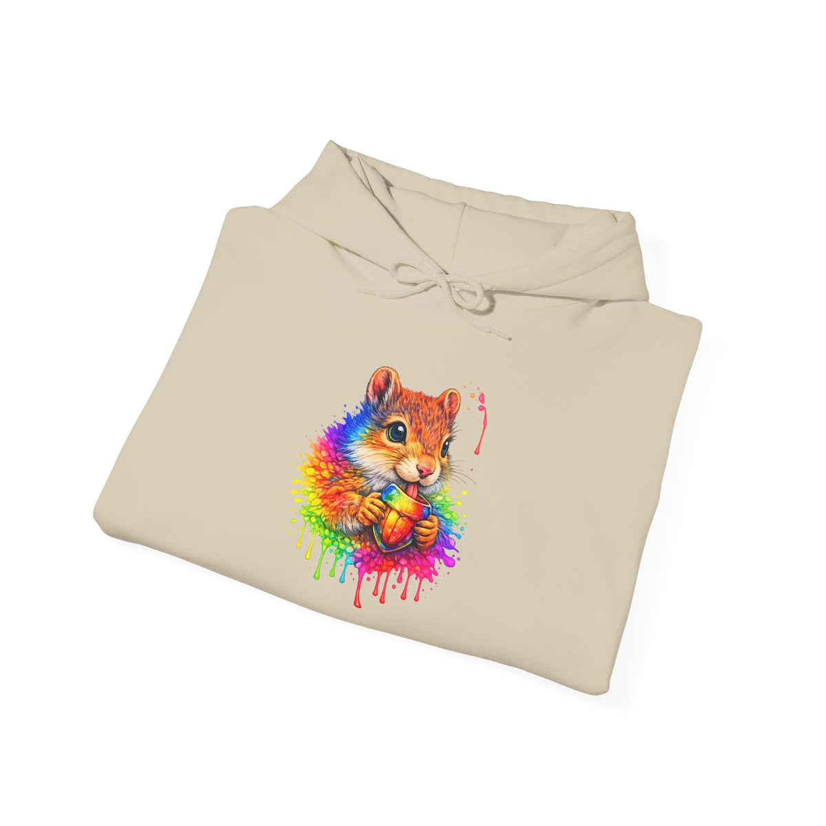 Watercolor Squirrel Hooded Sweatshirt