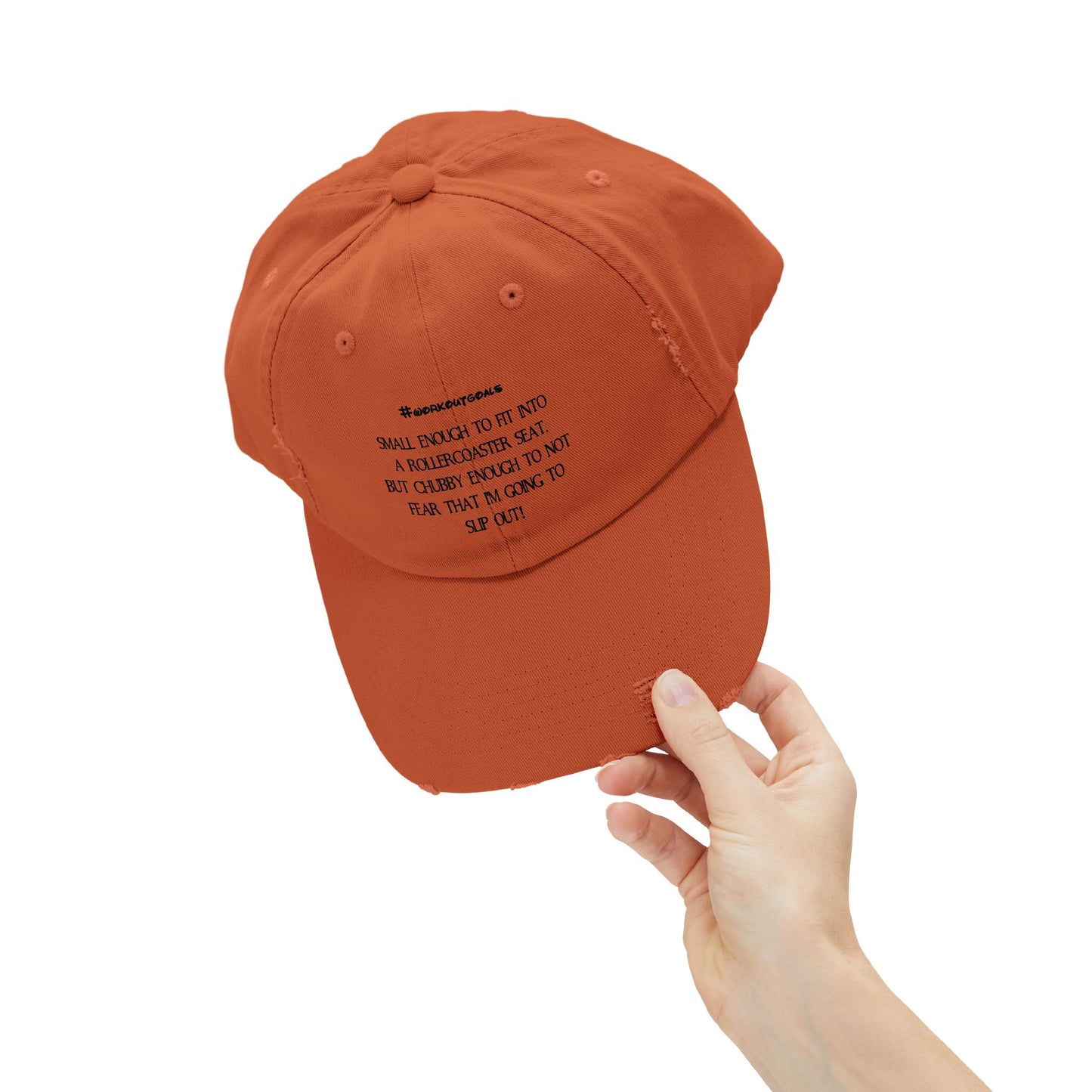 "Workout Goals" Distressed Cap —  Funny Truth Hat