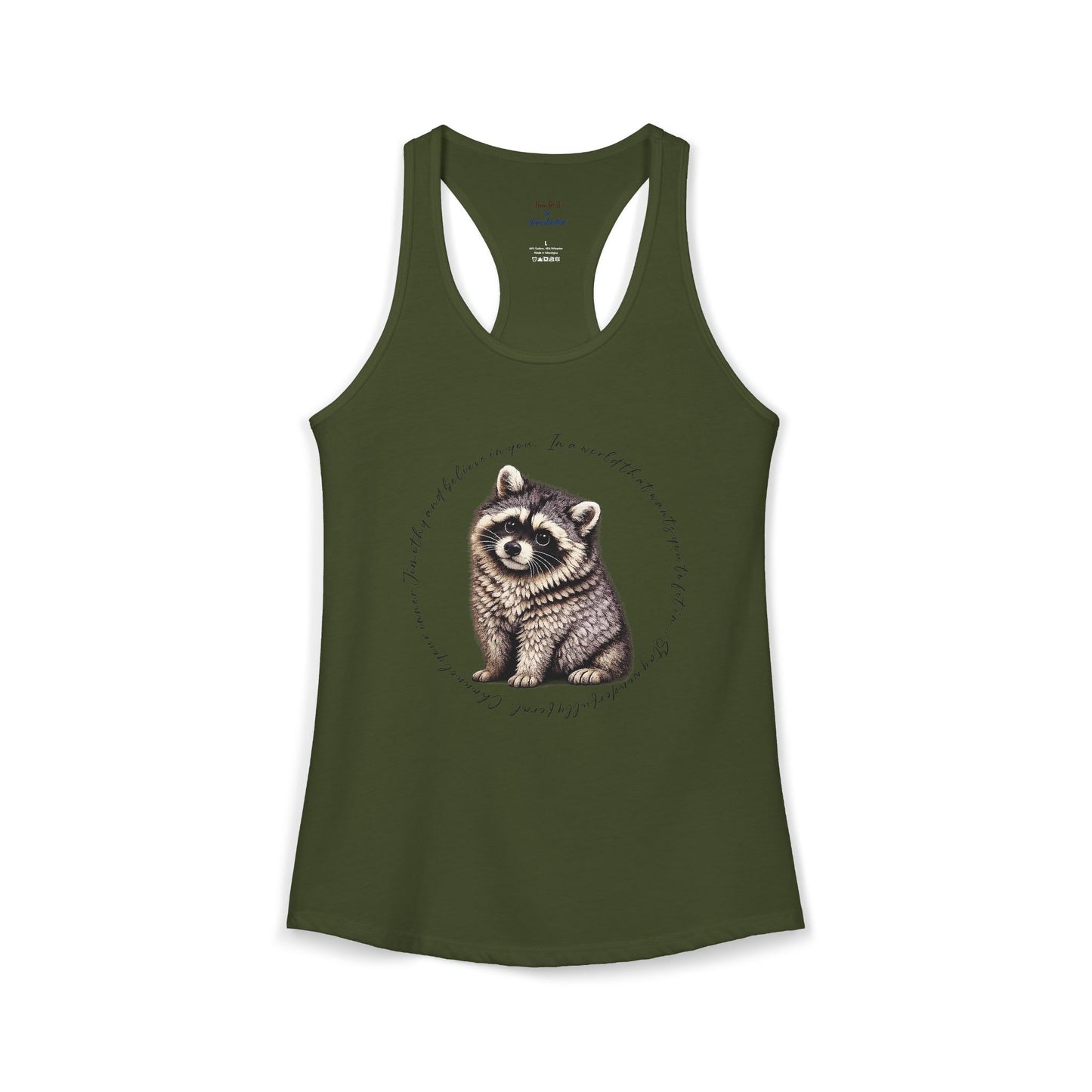 Jimothy Raccoon Racerback Tank