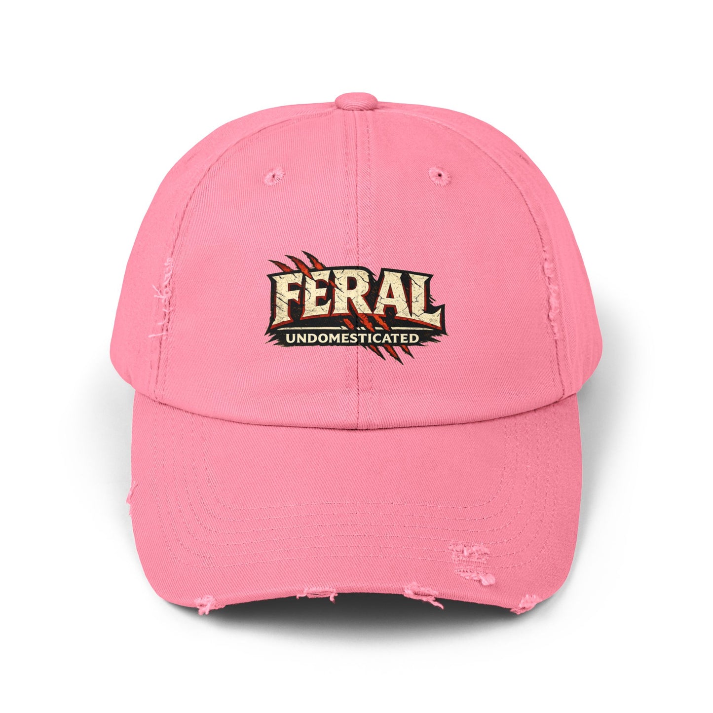 "Feral" Distressed Cap —  Funny Truth Hat