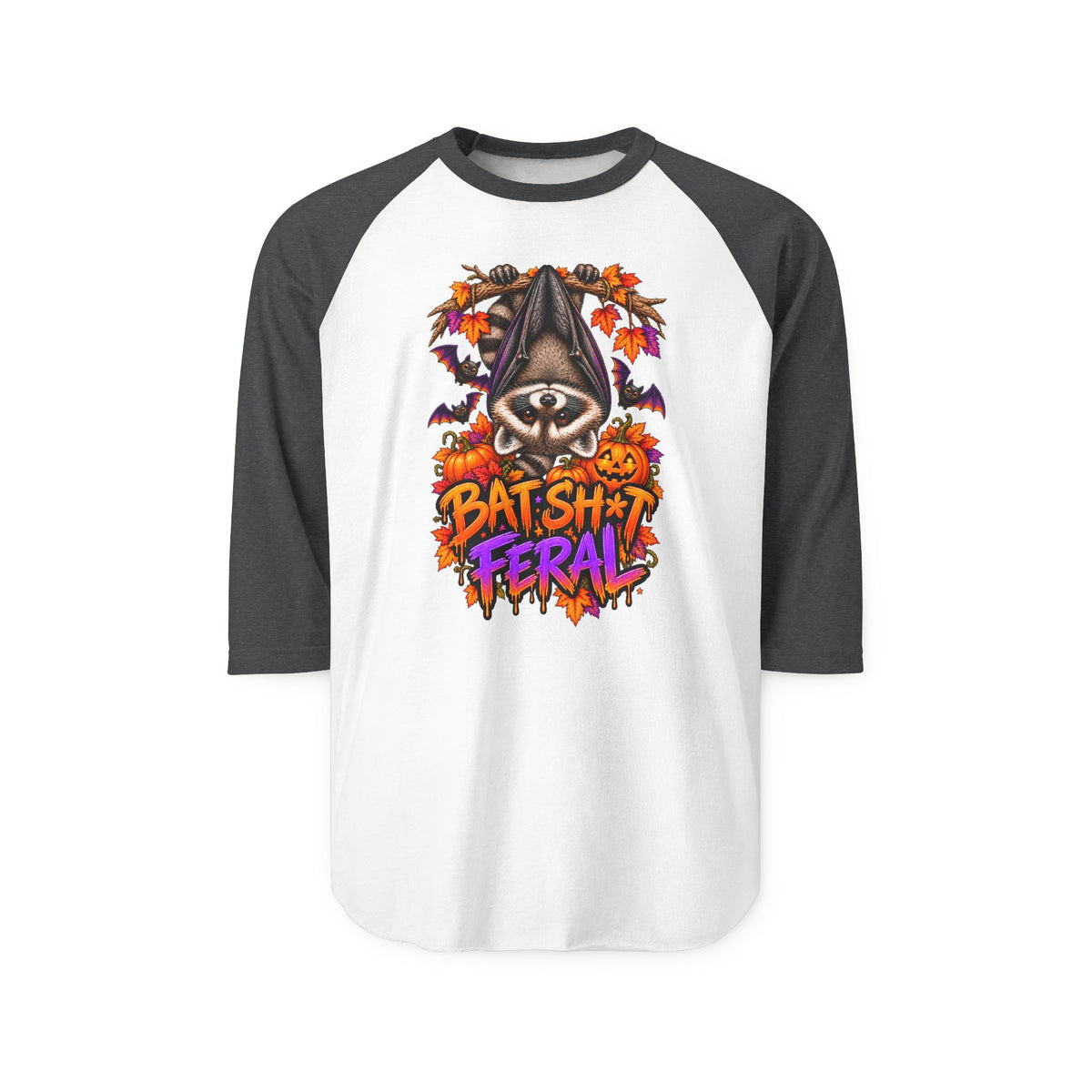 Batty Raccoon Raglan Baseball Shirt