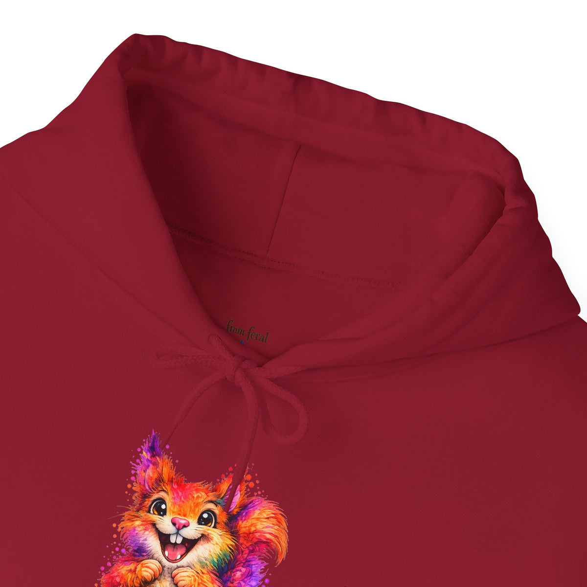 Watercolor Squirrel Hooded Sweatshirt