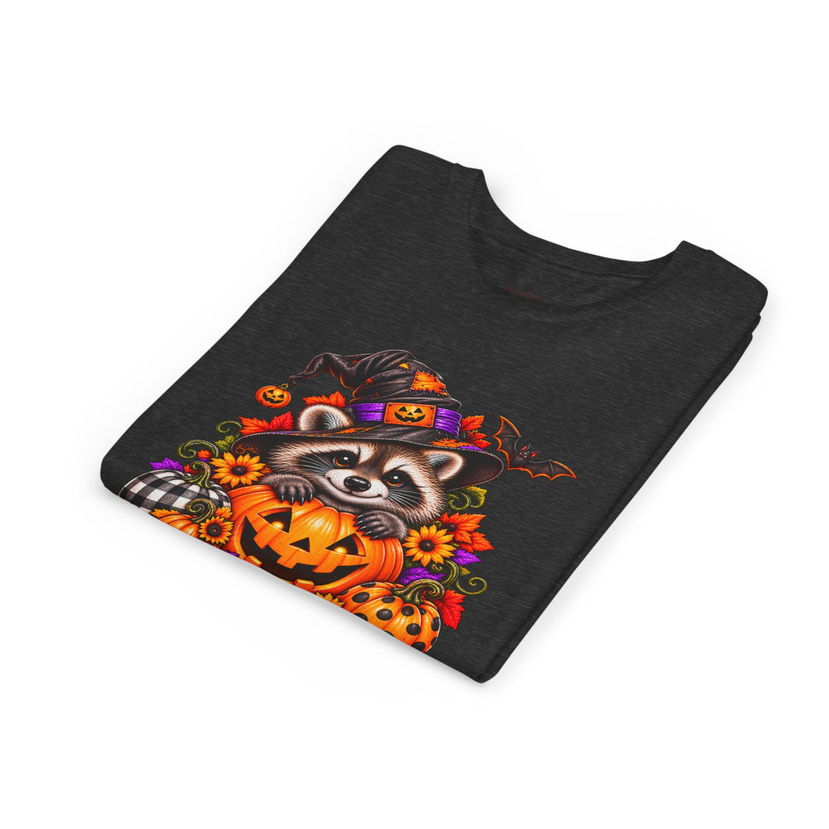 Halloween Youth Tee — Raccoon Kids Tshirt