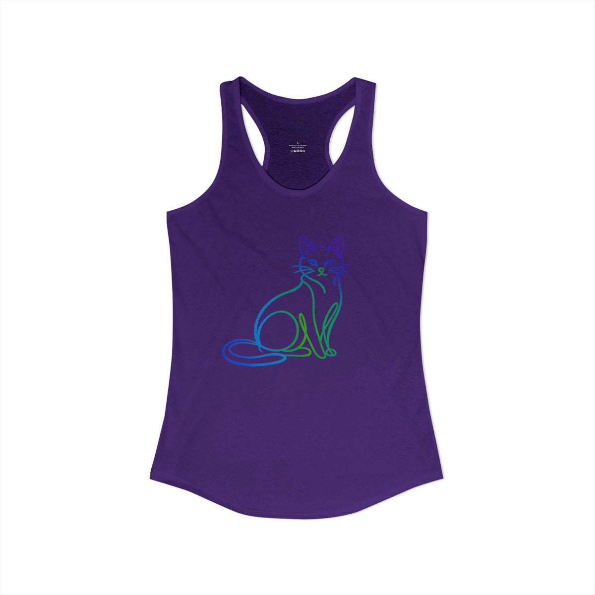 Northern Lights Cat Racerback Tank