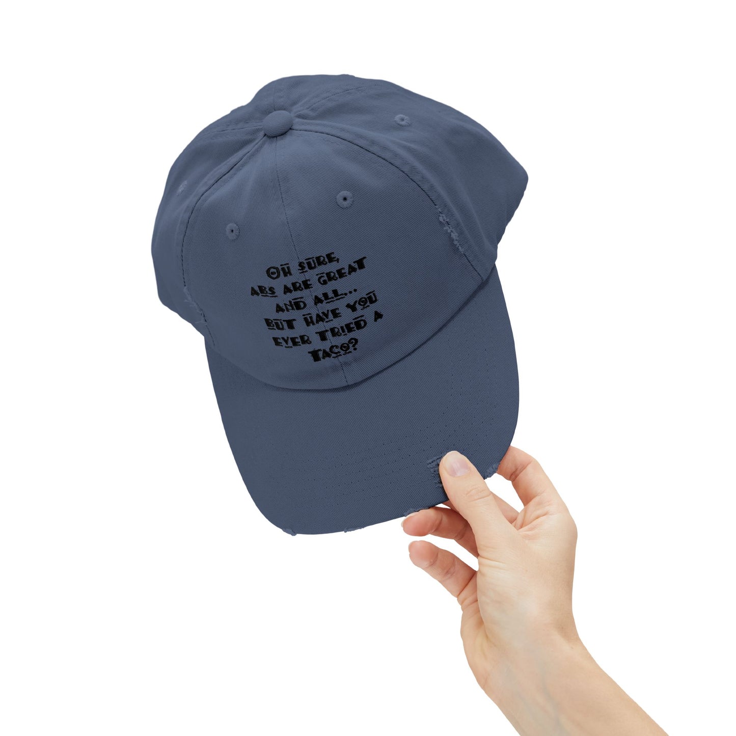 "Tacos" Distressed Cap —  Funny Truth Hat