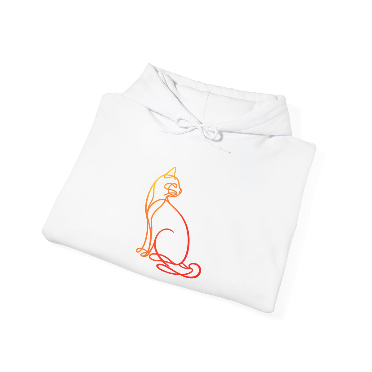 Sunrise Cat Hooded Sweatshirt
