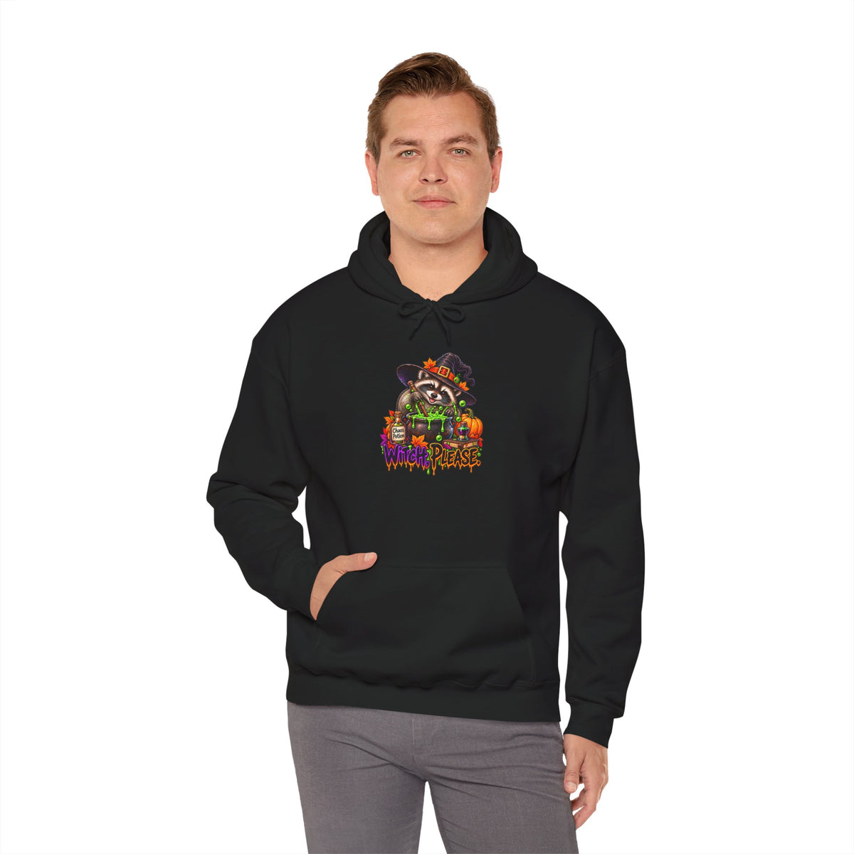 Witch, Please. Raccoon Hooded Sweatshirt