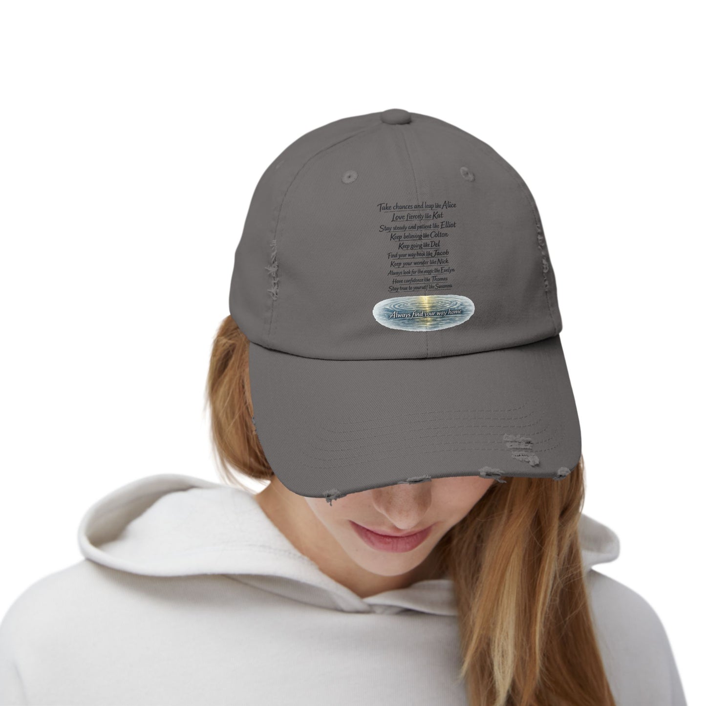 "Find Your Way" Distressed Cap