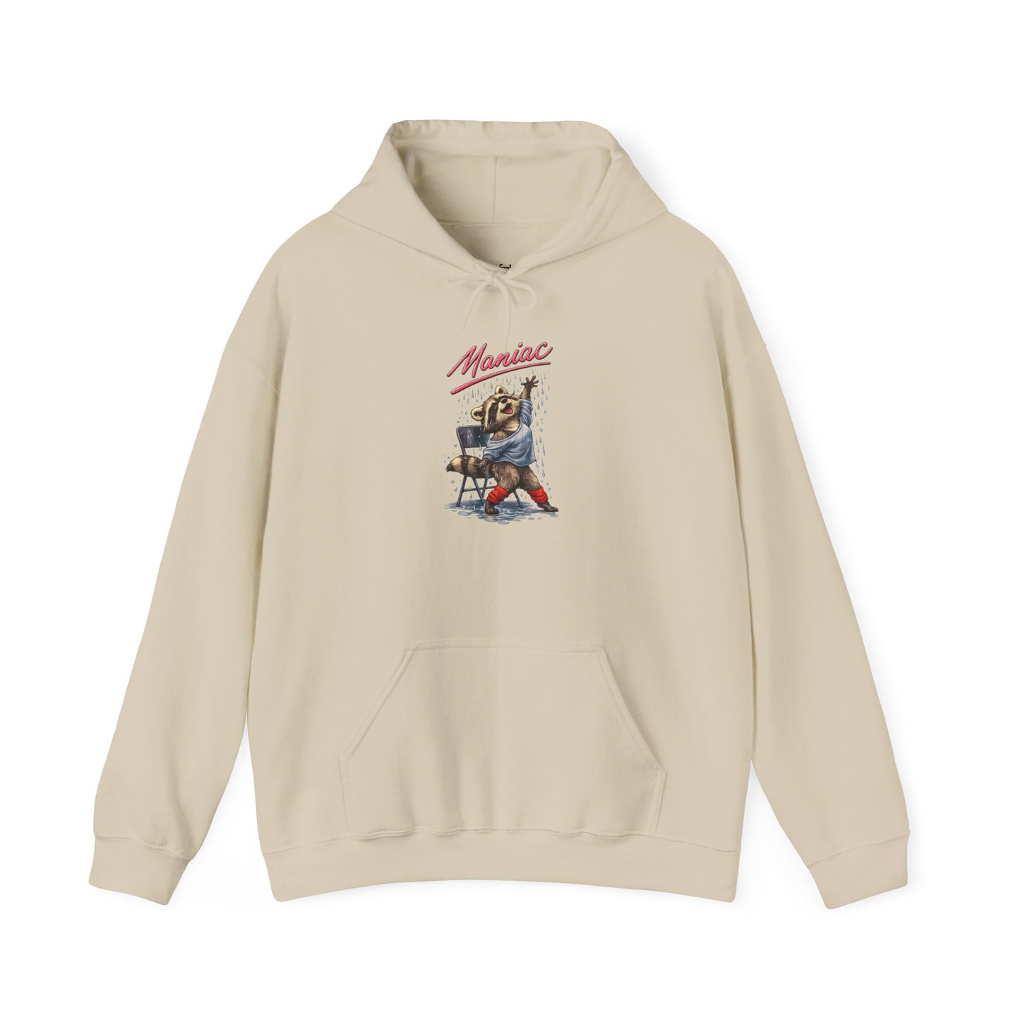 Dancing Raccoon "Maniac" Hooded Sweatshirt