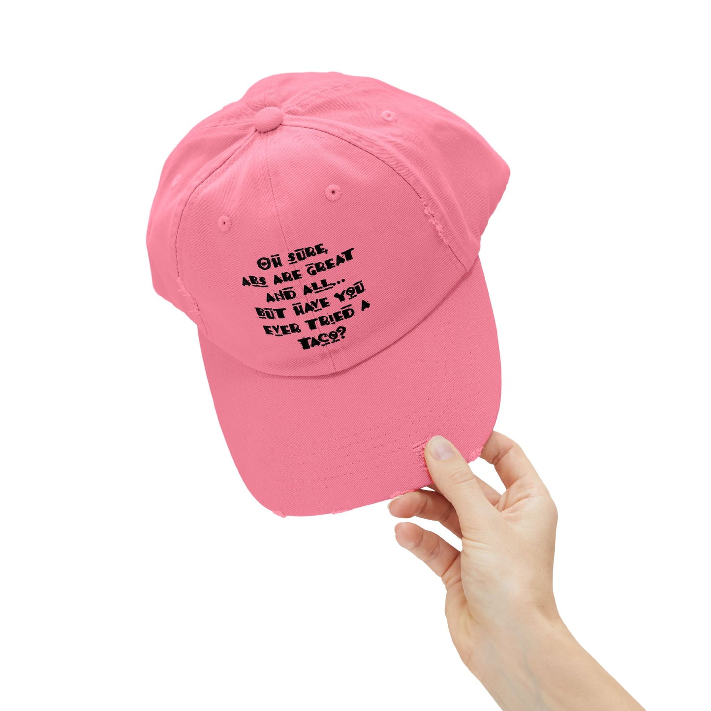 "Tacos" Distressed Cap —  Funny Truth Hat
