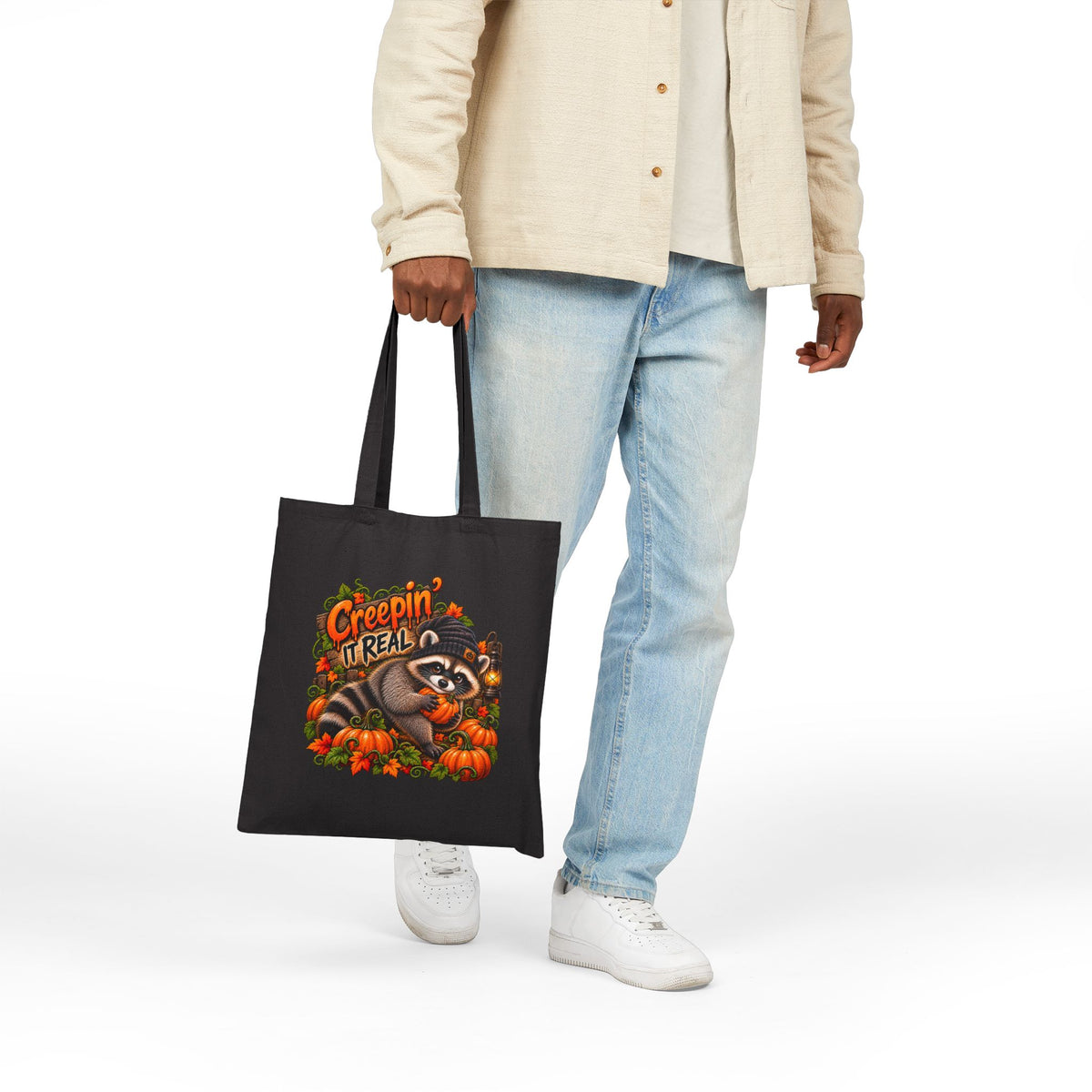 Creepin' Raccoon Tote Bag