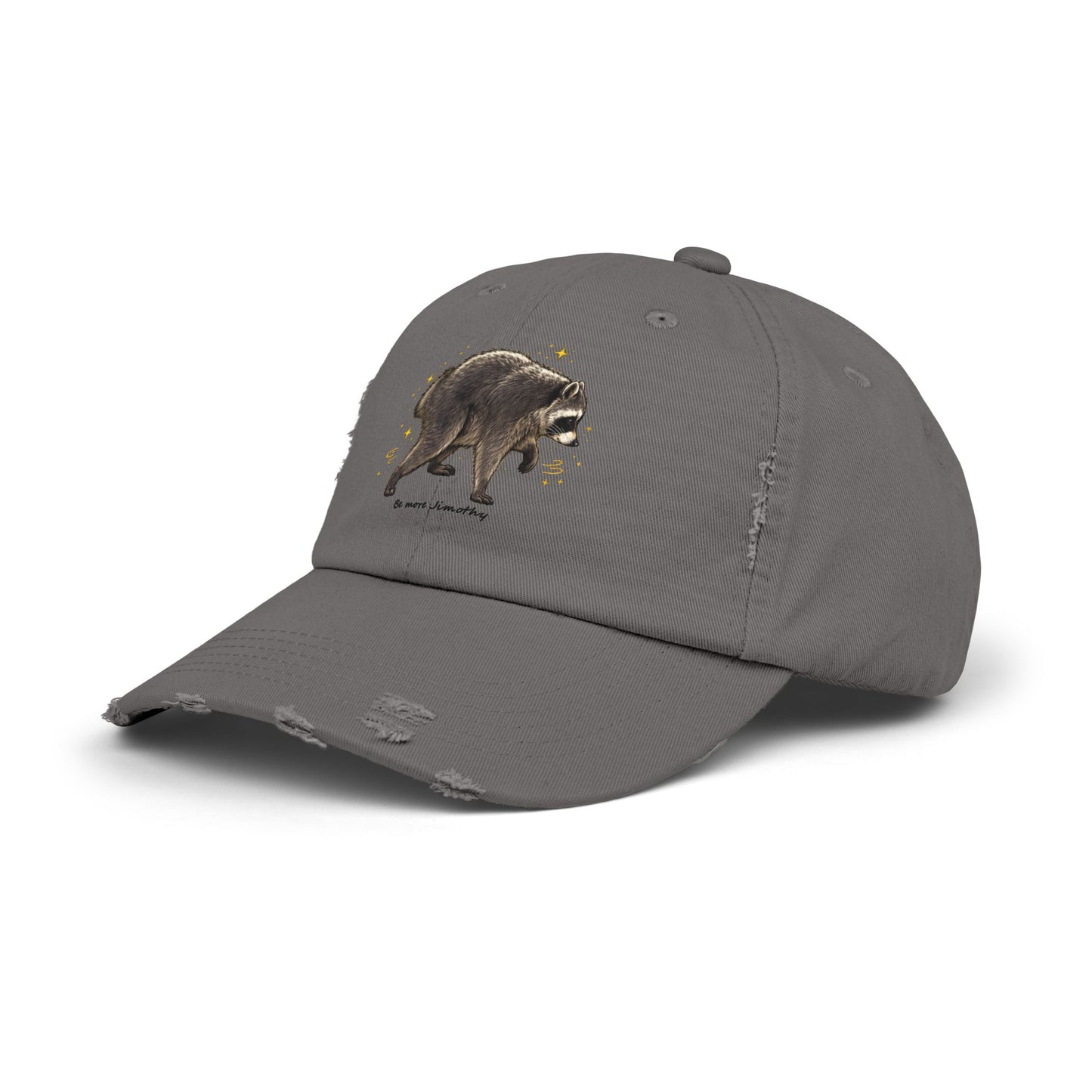 Jimothy The Raccoon Distressed Cap —  Inspirational, Viral Sensation