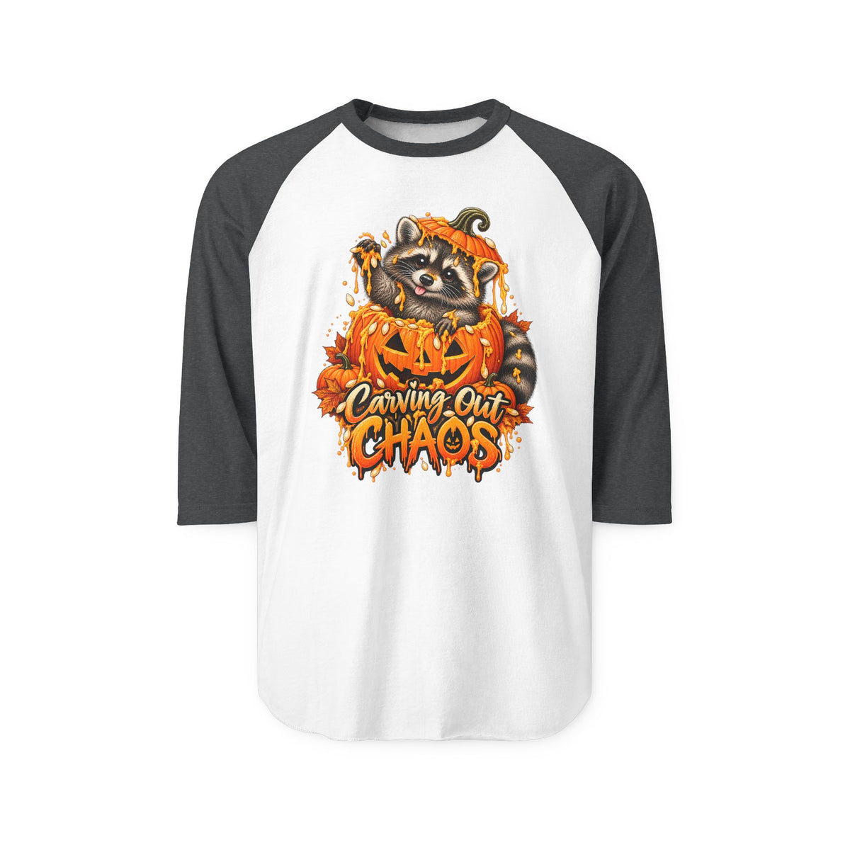 Carving Out Chaos Raglan Baseball Shirt