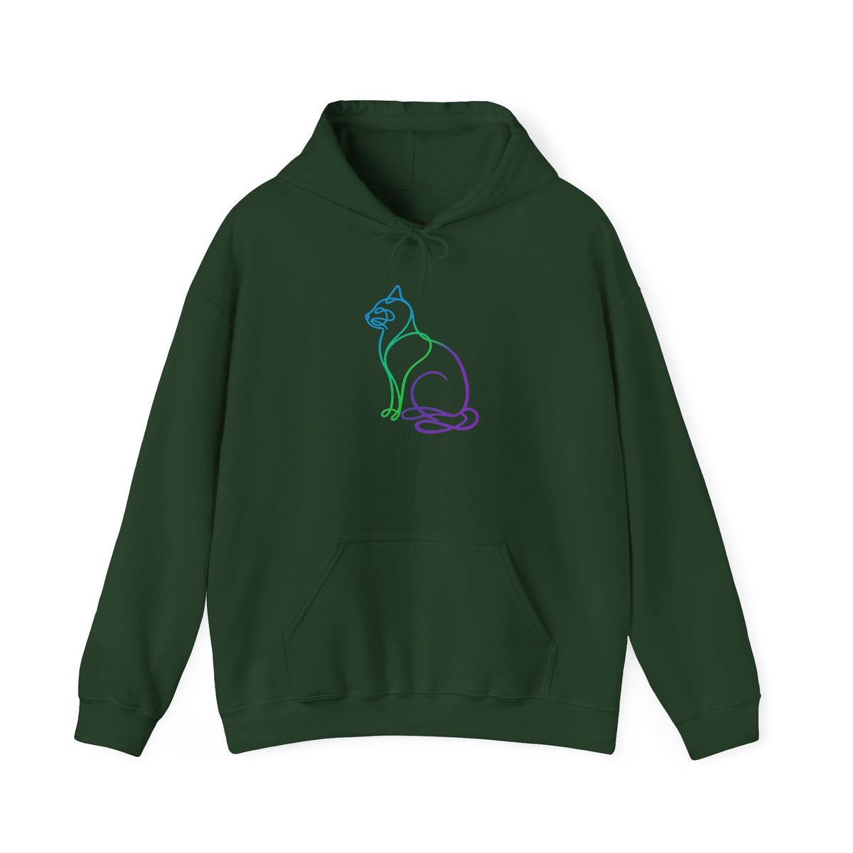 Northern Lights Cat Hooded Sweatshirt