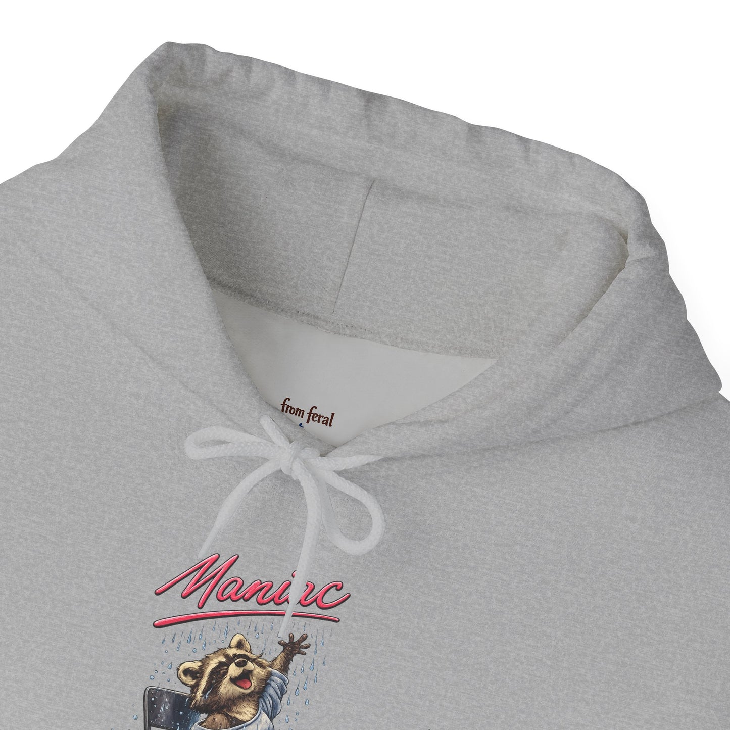 Dancing Raccoon "Maniac" Hooded Sweatshirt
