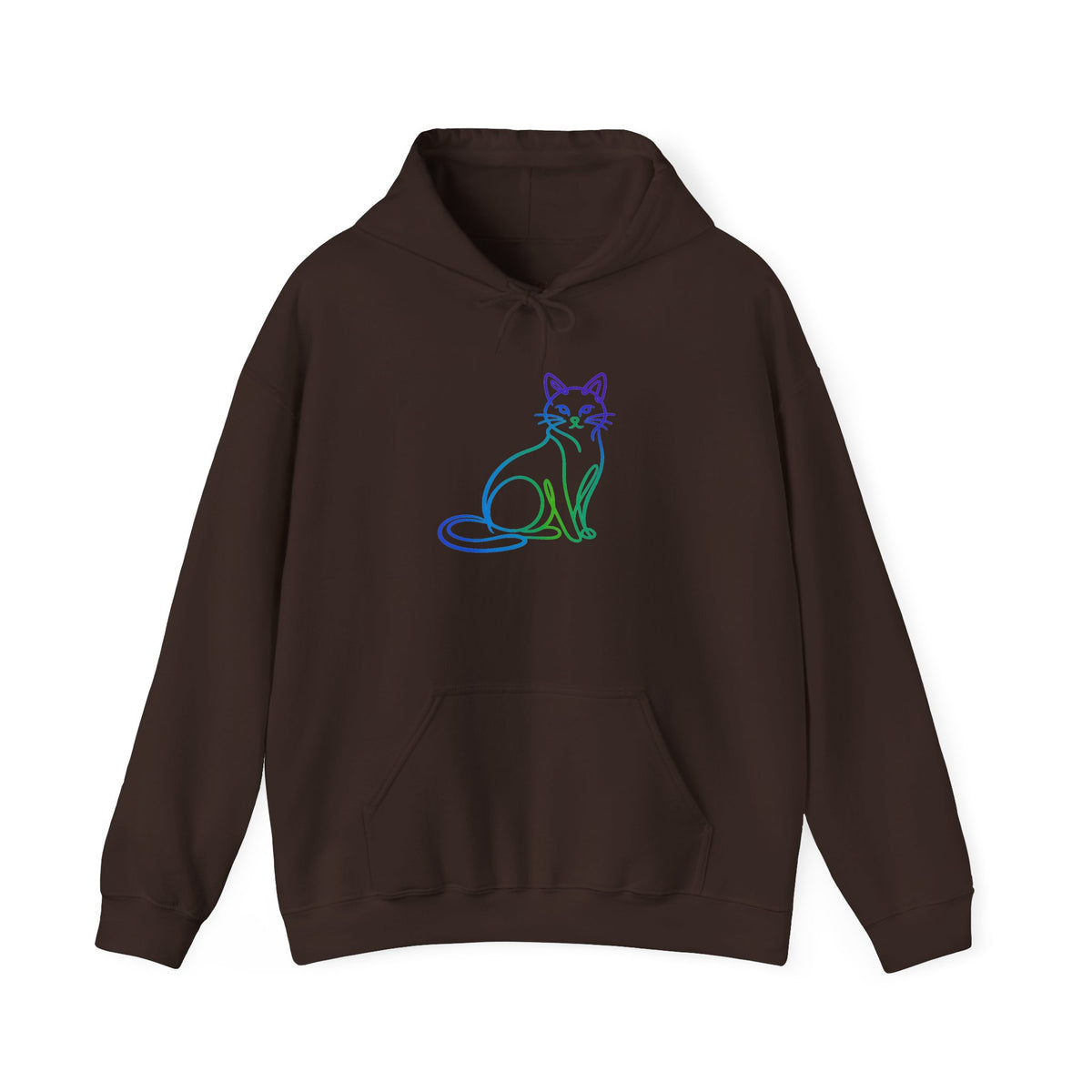 Northern Lights Cat Hooded Sweatshirt