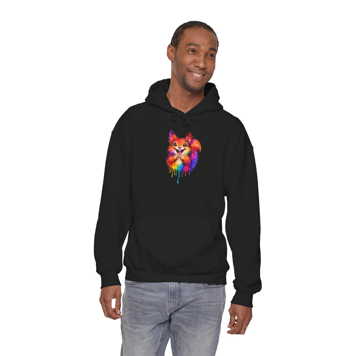 Watercolor Squirrel Hooded Sweatshirt