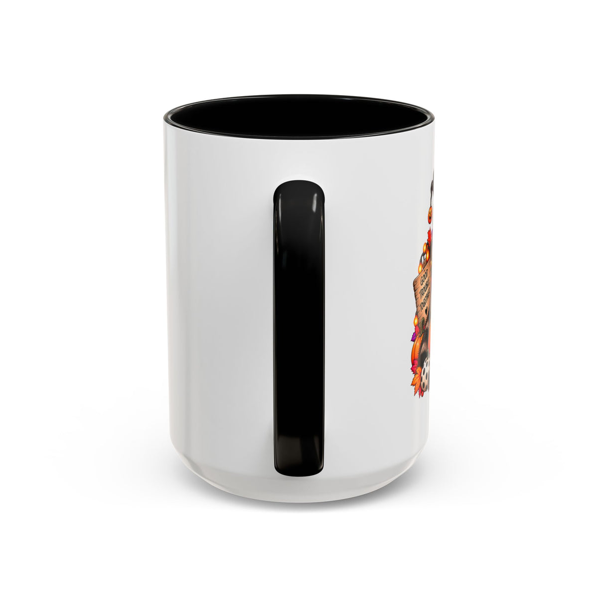 Halloween Raccoon and Black Cat Bestie Coffee Mug  (11/15oz)