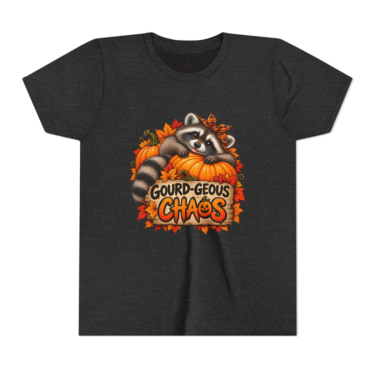 Gourd-geous Chaos Youth Tee — Raccoon Kids Tshirt