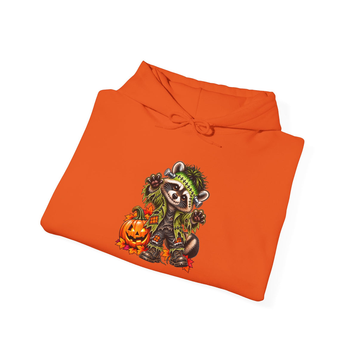 Frankenstein Raccoon Halloween Hooded Sweatshirt
