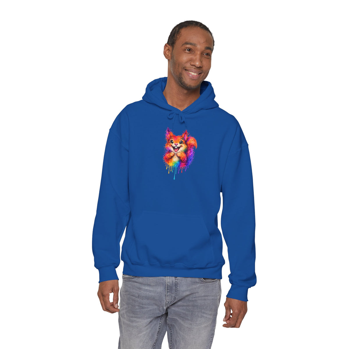 Watercolor Squirrel Hooded Sweatshirt