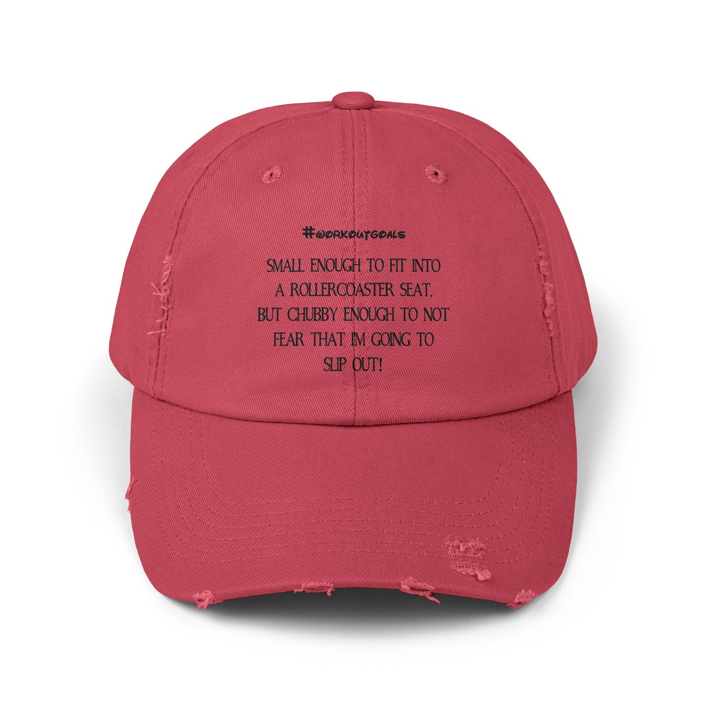 "Workout Goals" Distressed Cap —  Funny Truth Hat