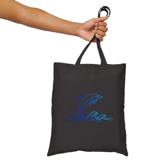 Splashing Dolphin Tote Bag