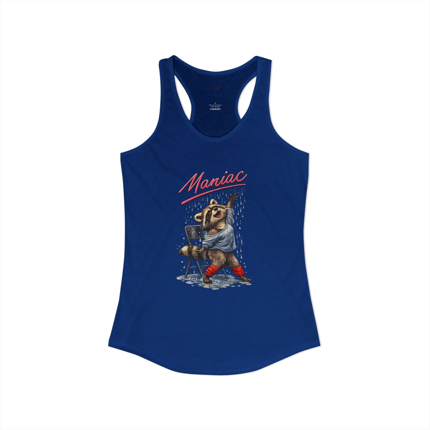 Maniac Raccoon Racerback Tank