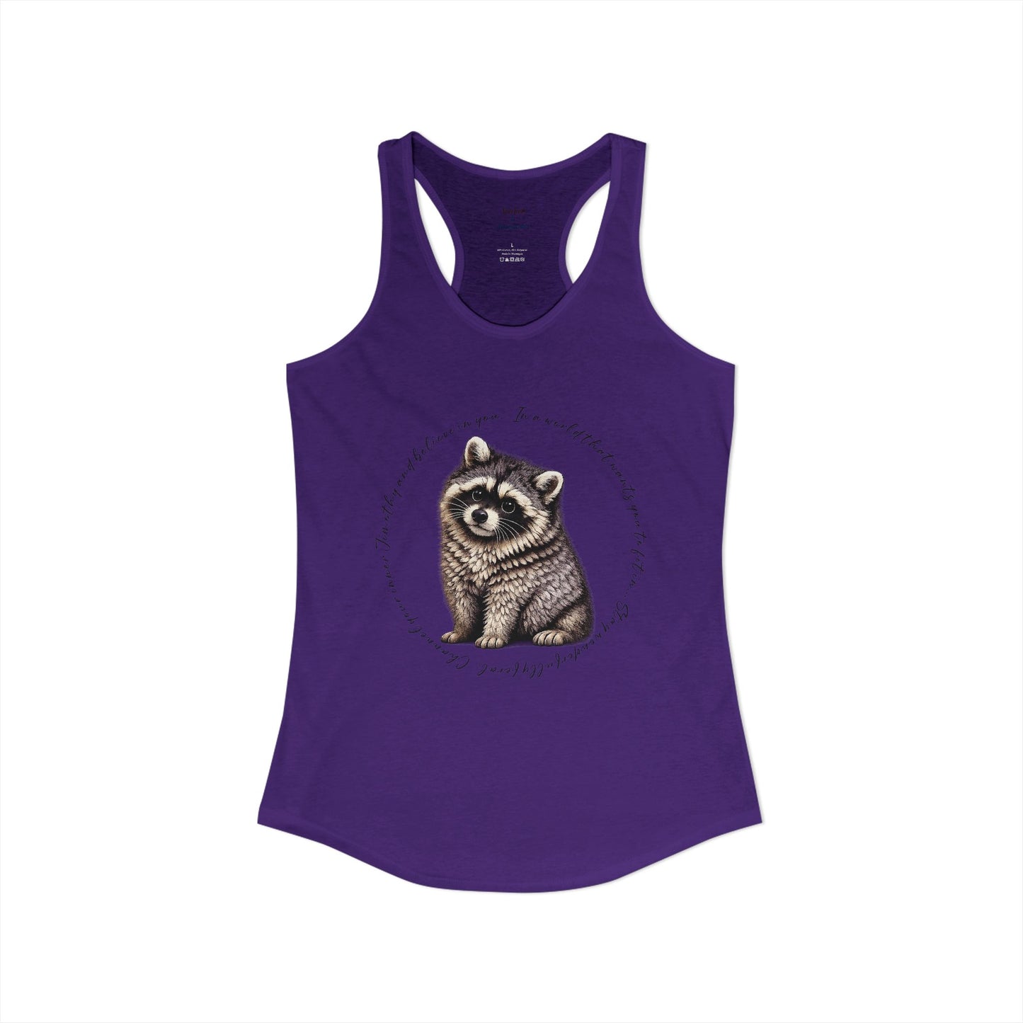Jimothy Raccoon Racerback Tank