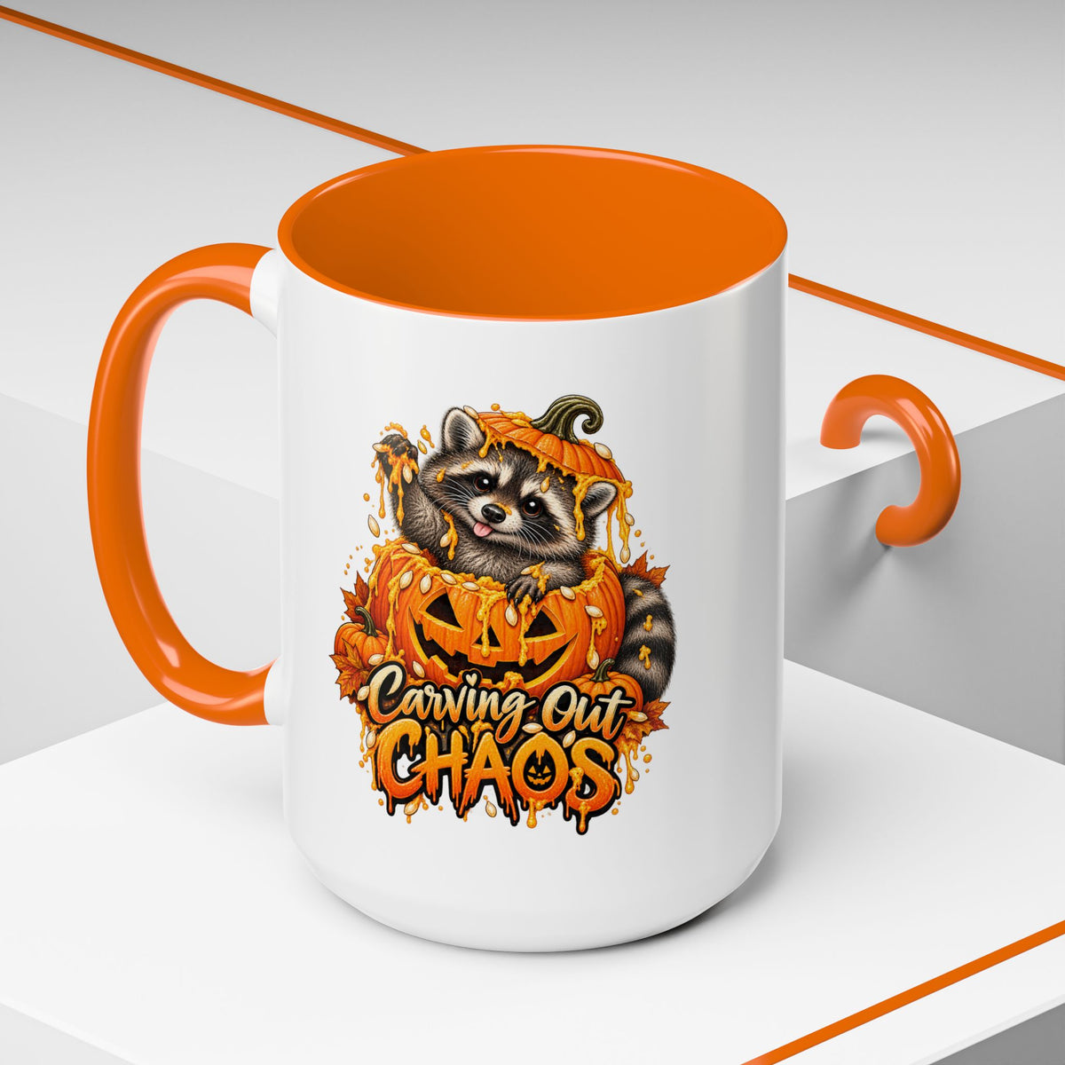 Carving Out Chaos Raccoon Coffee Mug  (11/15oz)