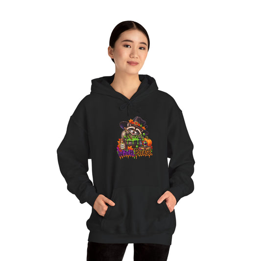 Witch, Please. Raccoon Hooded Sweatshirt