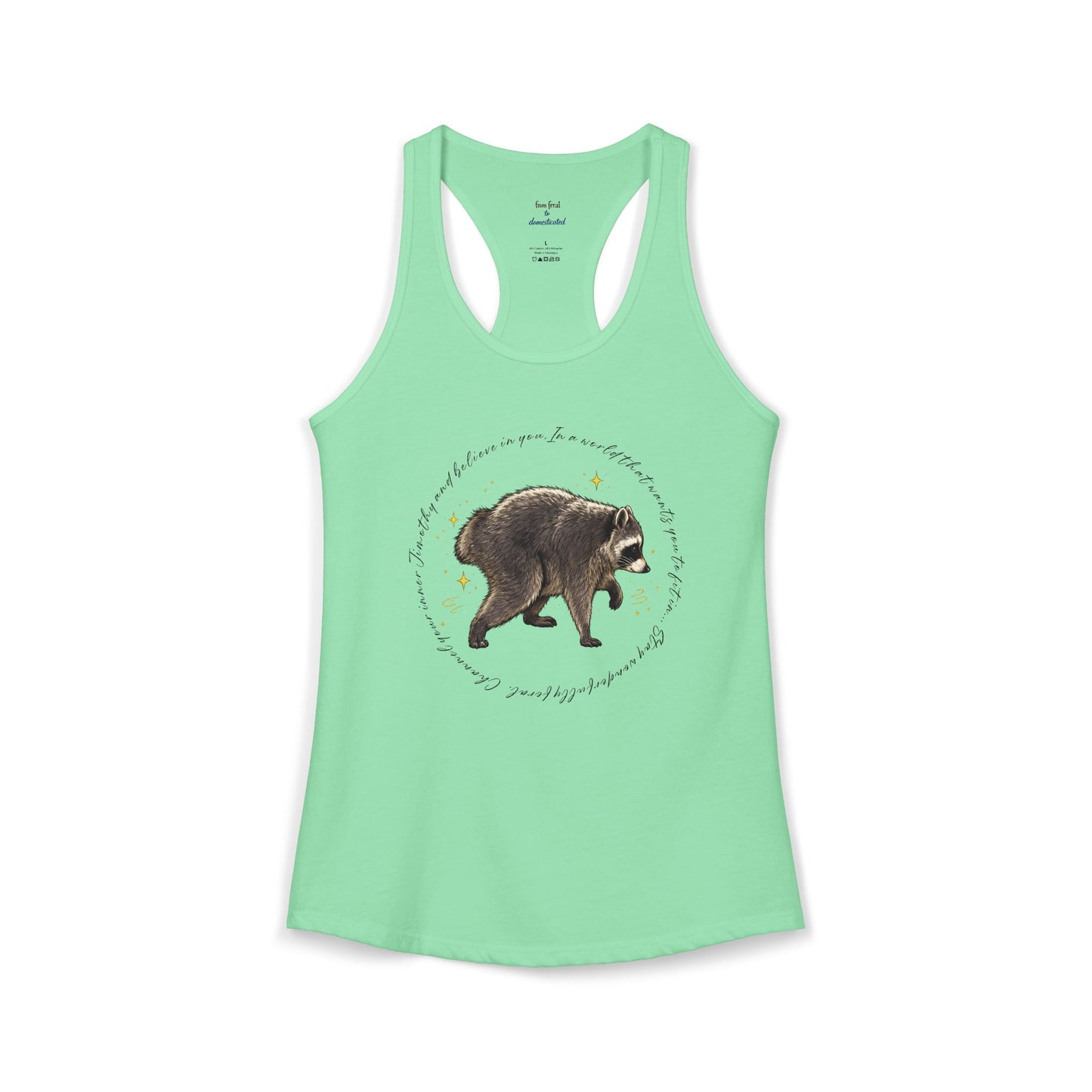 Jimothy Raccoon Racerback Tank