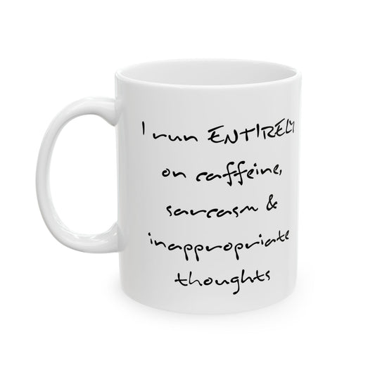 "Run On" Ceramic Mug  (11oz & 15oz)