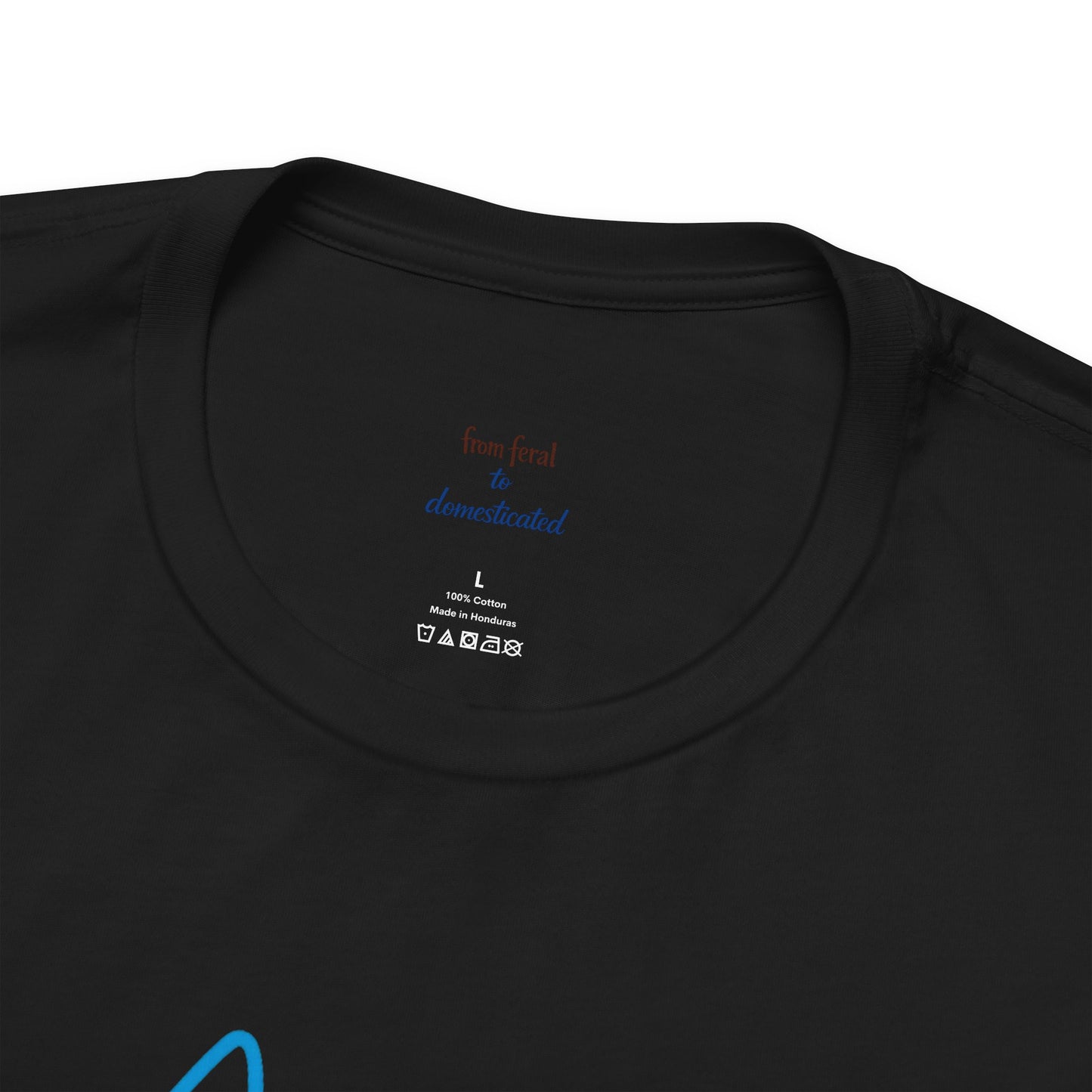 Colorful Line | Work Sitting Cat T-Shirt