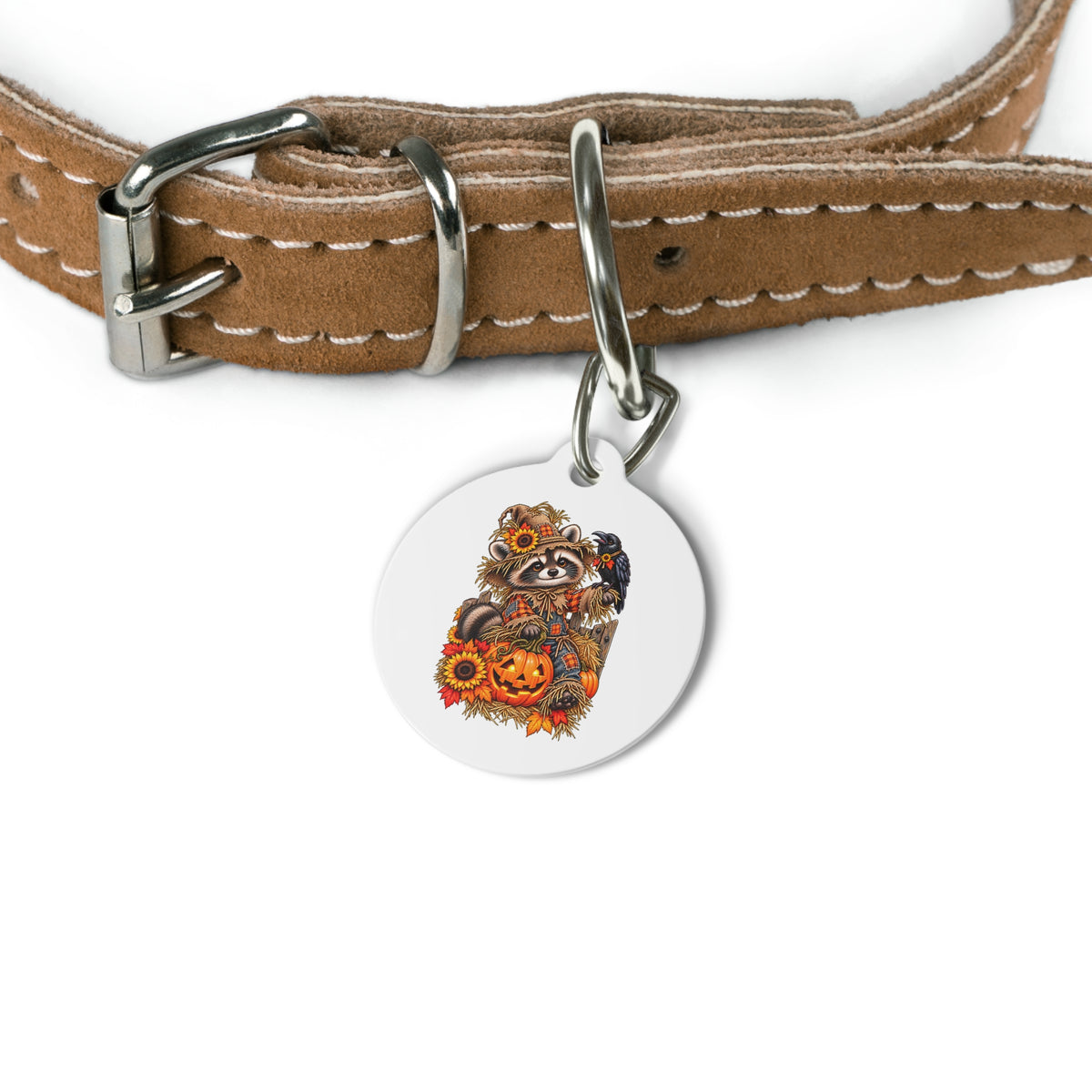 Scarecrow Raccoon Pet Tag