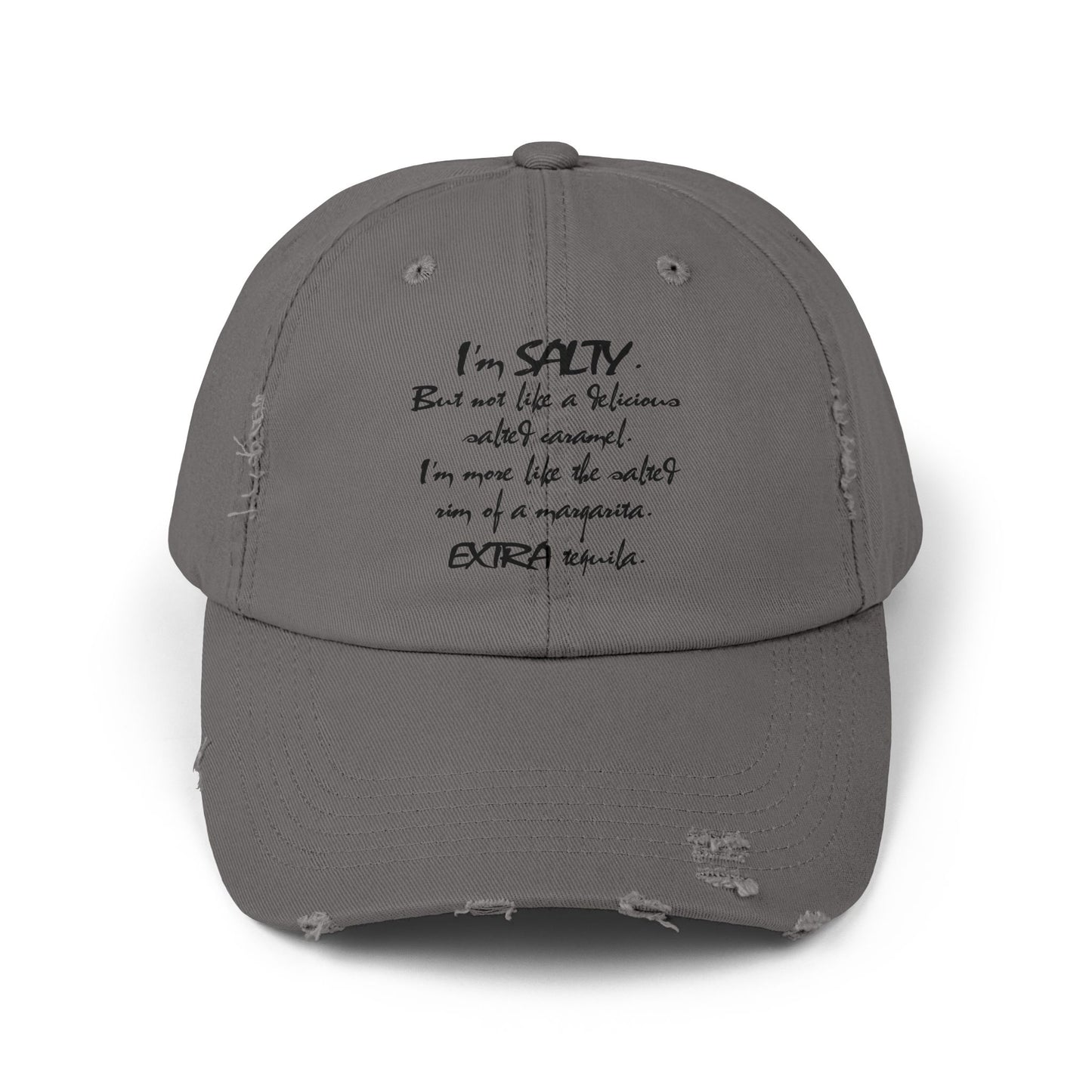 "Salty" Distressed Cap —  Funny Truth Hat