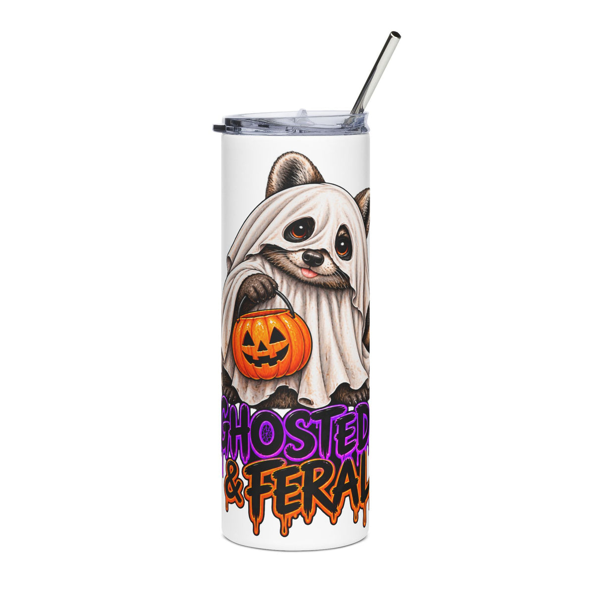Ghosted Raccoon - 20oz Stainless Steel Tumbler