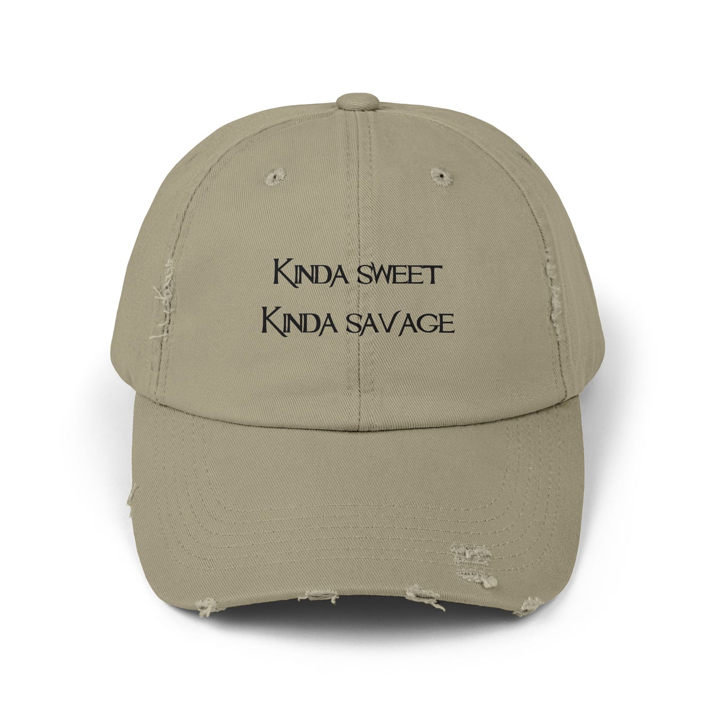 "Kinda Sweet" Distressed Cap —  Funny Truth Hat