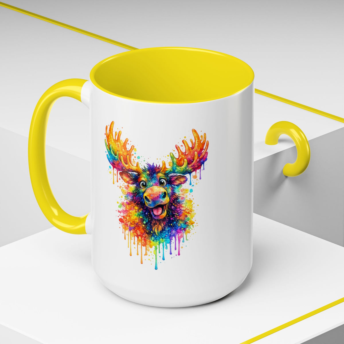 Watercolor Moose Coffee Mug  (11/15oz)
