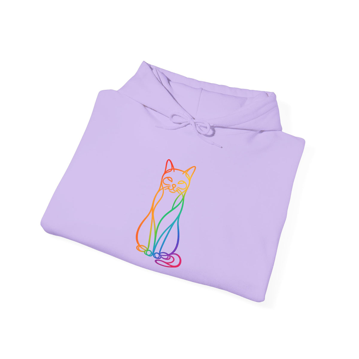 Rainbow Cat Hooded Sweatshirt