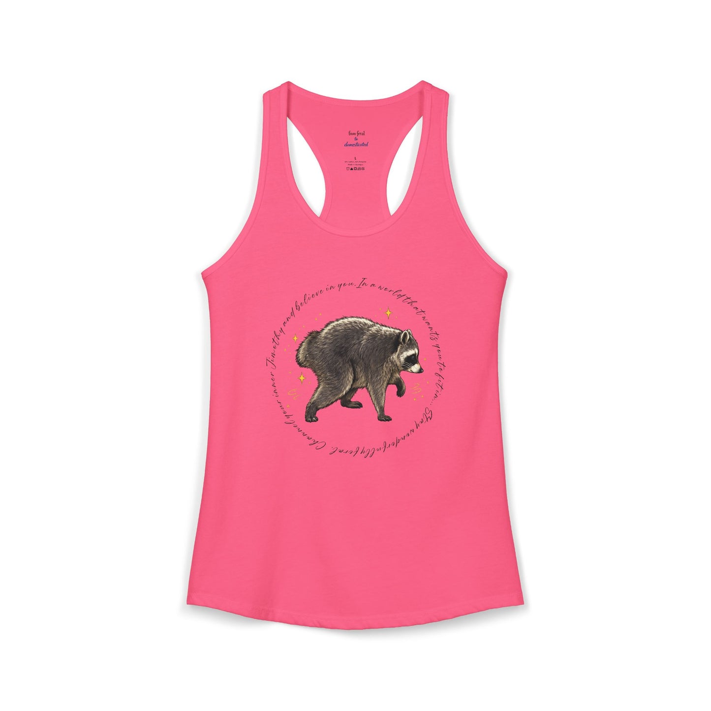 Jimothy Raccoon Racerback Tank