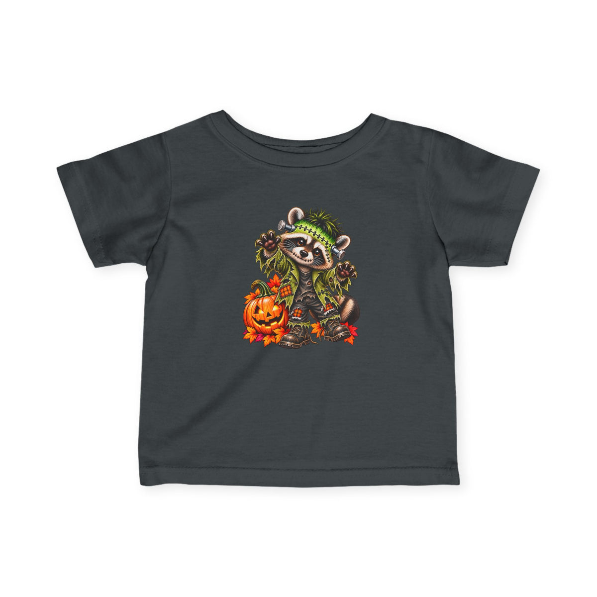 Halloween Frankenstein Raccoon Infant Tee