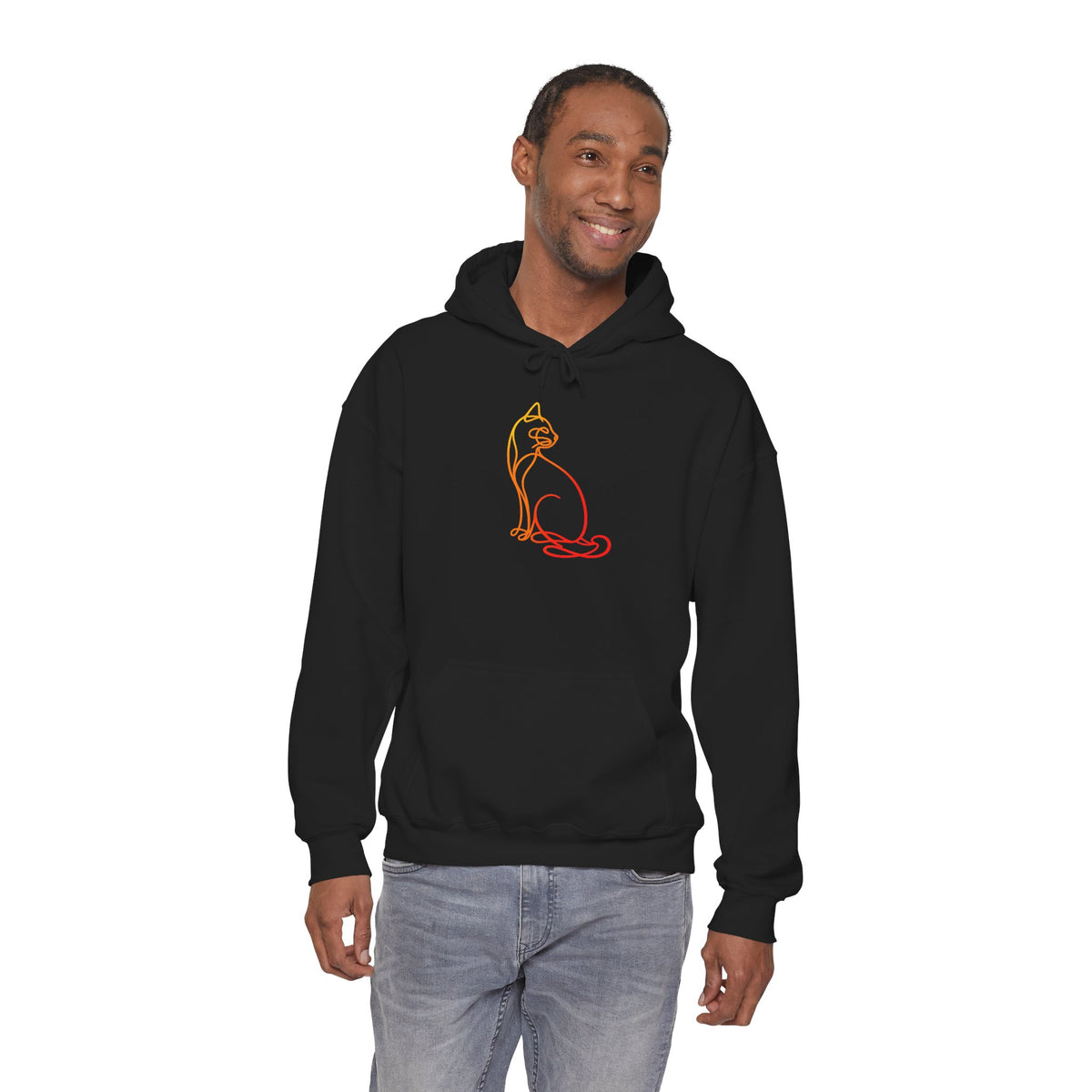 Sunrise Cat Hooded Sweatshirt